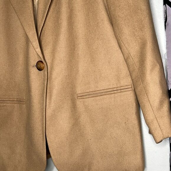 Sag Harbor Petite Tan 100% Wool Jacket / Blazer 6P - Picture 4 of 11
